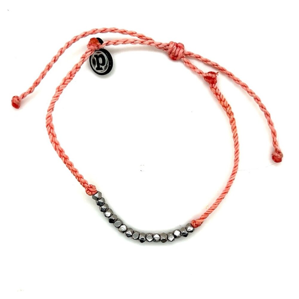 ❌duplicate  Vida Silver‎ Beads Pink Bracelet